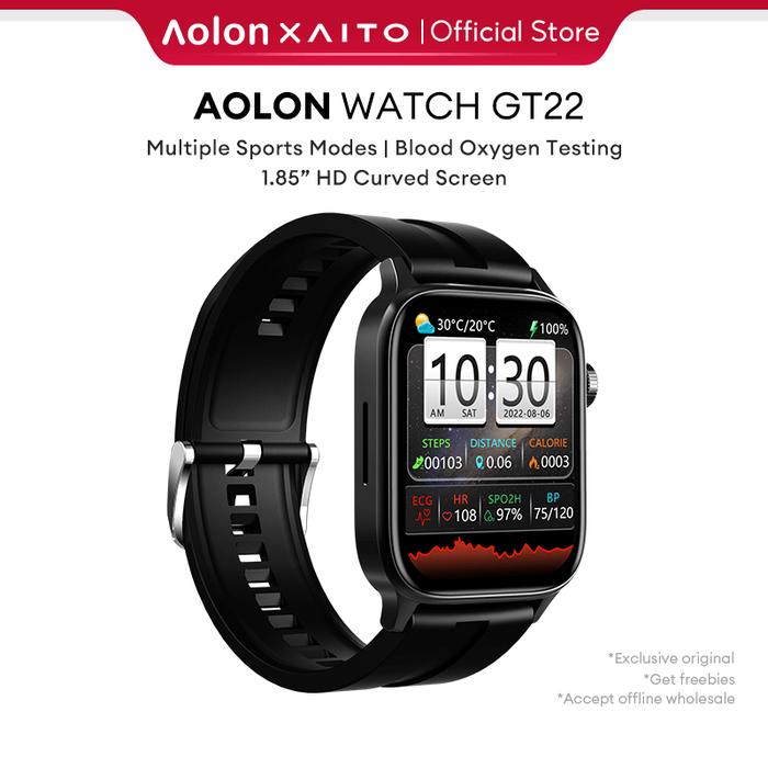 GT22 Medical Smart Watch Monitor EKG Glukosa Darah Denyut Jantung Pelacakan GPS Oksigen Darah