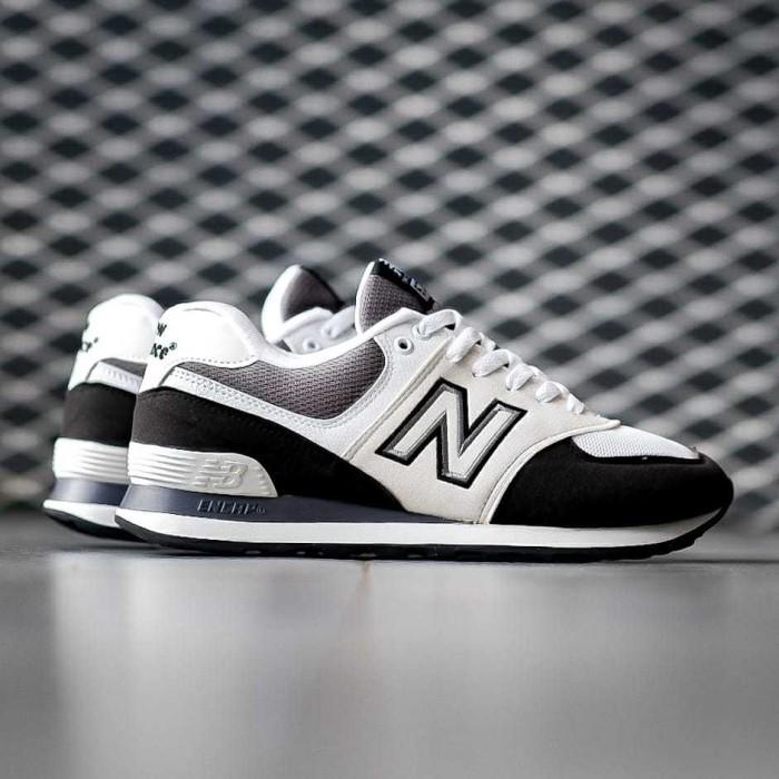 Sepatu Sneaker NB 574 Original Prem White Black Terbaru