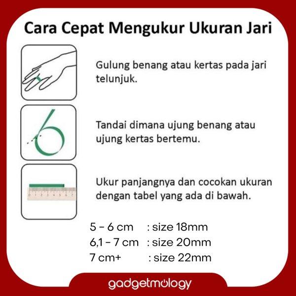Cincin Tasbih Digital Ring LED Cincin Pria Wanita Tasbeh Smart Zikir Bluetooth Waterproof Anti Air