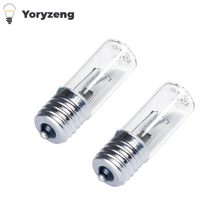 2PCS DC 10-12V E17 UVC Ultraviolet UV Light Tube Bulb 3W Disinfection Lamp Ozone Sterilization Mites