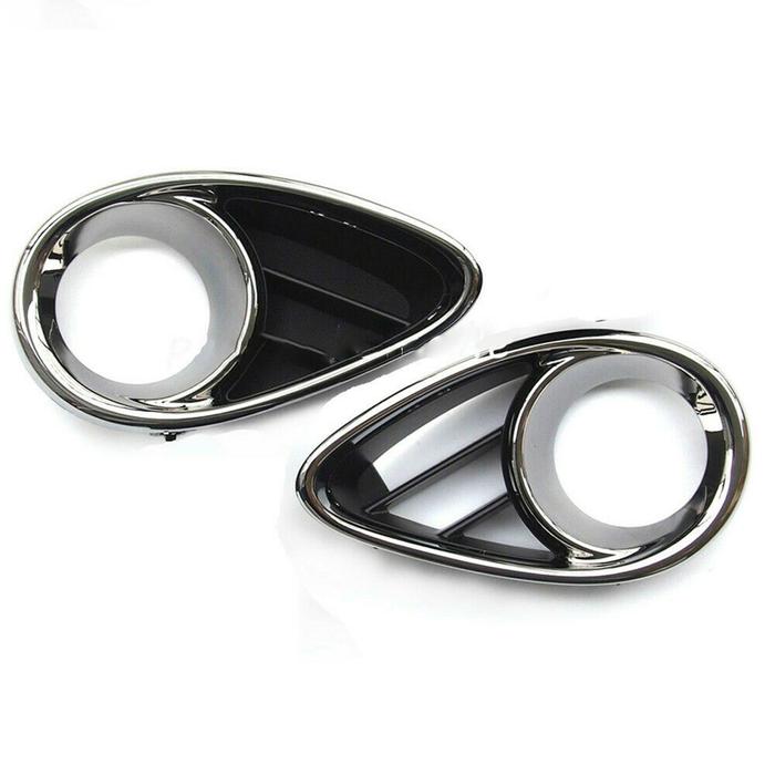 2X Left and Right Front Chrome Bezel Fog Lamps For Infiniti Fx 30D 35 37 50 2009-2015 62256-3EV0A 62