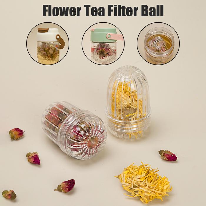 Food Grade Tea Making Filter Tea Strainer Tea Ball Flower Tea Filter Ball Water Bottle Plastic Cup