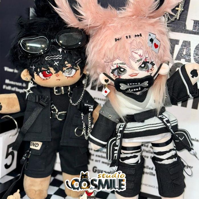 Subculture Alpha Cyberpunk Punk Wolf Orcs Rabbit Handsome Cool Guy ABO Comic Stuffed Plushie 30cm Pl