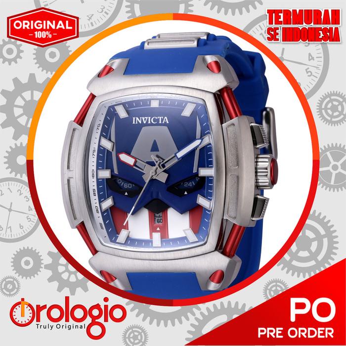Jam Tangan Invicta Marvel Captain America Men's Watch 43162