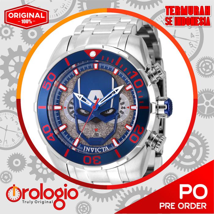 Jam Tangan Invicta Marvel Captain America Men's Watch 43052
