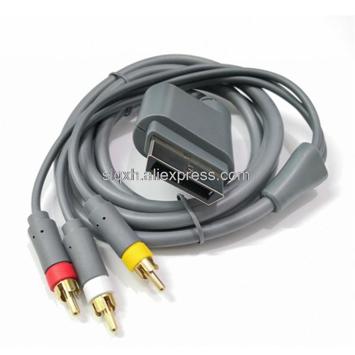 10Pcs/lot HD TV component composite cable AV adapter cable HD audio and video cable 1.8M for Microso