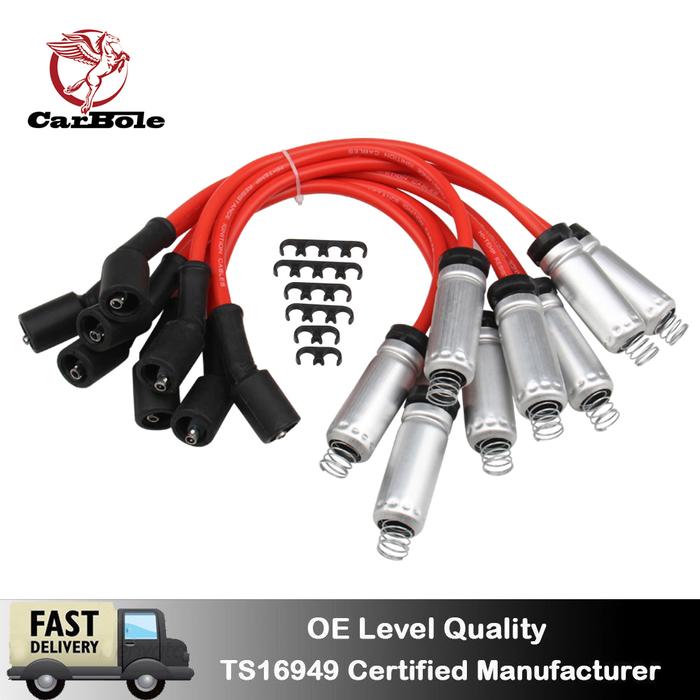 8mm Spark Plug Wires for V8 Chevy Silverado 1500 2500 Tahoe Suburban GMC Sierra Savana Yukon XL 1500