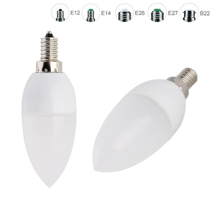 10Pcs 3W Led Candle Light E27 E12 B22Led Bulb B15 2700K Warm White 220V 230V 360 Beam Lampada Smd Ch