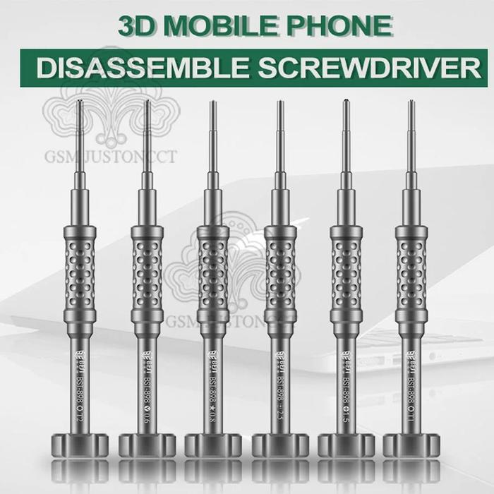 BST-898 First-class Disassemble 3D Bolt driver for iPhone Samsung Mobile Phone Repair Screwdriver, P