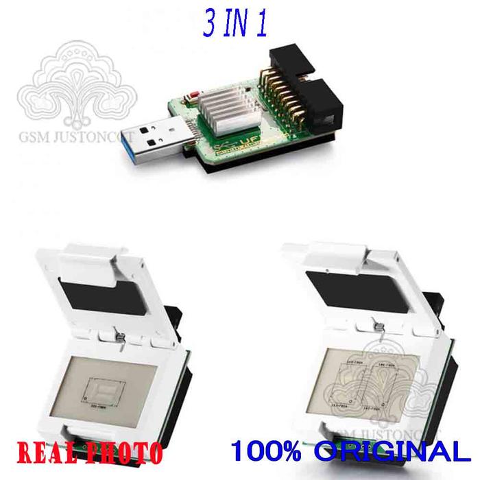 Gsmjustoncct USB adapter, 2 in 1, eMMC, USB 3.0, SuperSpeed/reader for EMMC