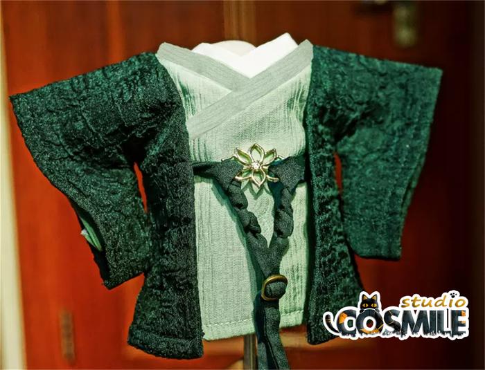 Mysterious Lotus Casebook Li Lianhua Xiangyi Cheng Yi Ancient Costume Green Hanfu 20cm Plush Doll A