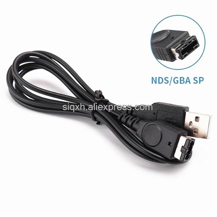 50Pcs/lot 1.2m USB Charger Lead Compatible with DS NDS GBA SP Charging Cable Cord for Game Boy Advan
