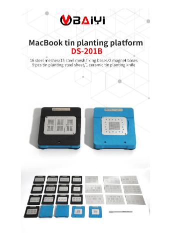 Tin Planting Platform for MacBook Tin Planting BGA CPU GPU PCH PMU SMC T1 T2 RMA WiFi Power Chip Ste
