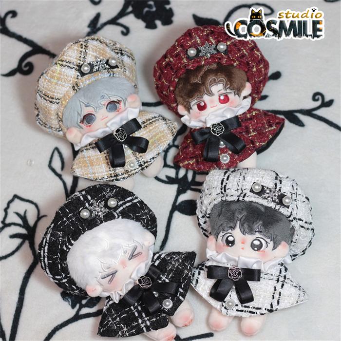 No attributes Idol Star Fashion Elegant Beret Hat Cloak Yibo for Stuffed 10cm Plush Dol Accessories 