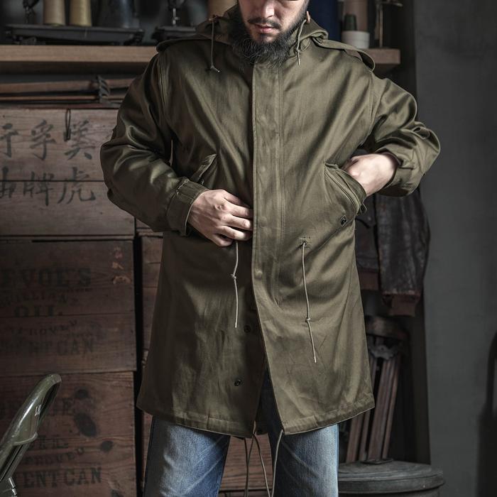 ' Bronson Repro Us Army Fishtail M-51 Parka Shell 1St Vintage Mens