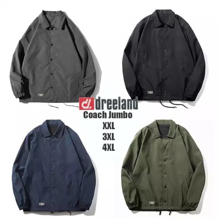 JAKET PRIA COACH TASLAN UKURAN BIG SIZE JUMBO 2XL-5XL