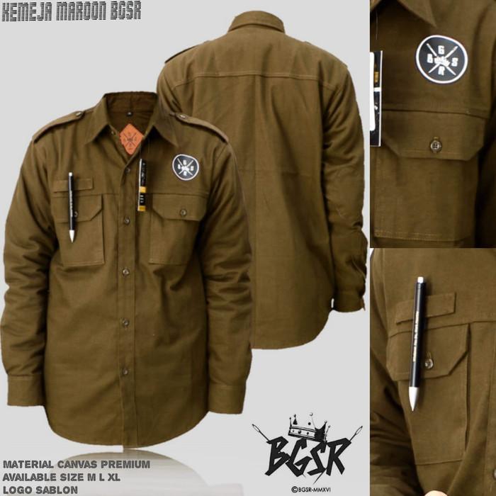 KEMEJA SEMI PARKA BGSR - JAKET KANVAS - JAKET DISTRO - JAKET PRIA