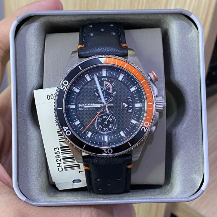 [ ORIGINAL ] CH2953 CHRONOGRAPH BLACK DIAL 45MM