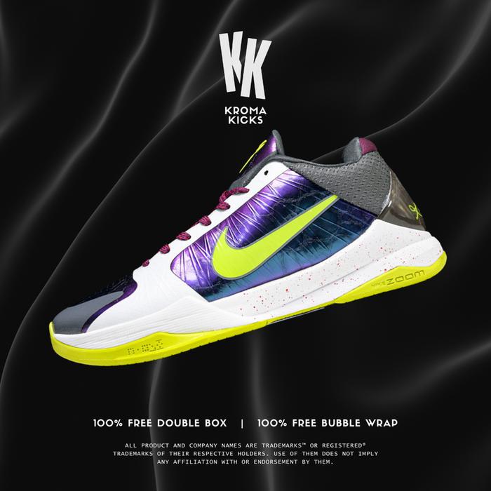 Zoom Kobe 5 Protro Chaos Purple/Cyber-White-Black Sneaker CD4991-100 (Size  39-48.5)