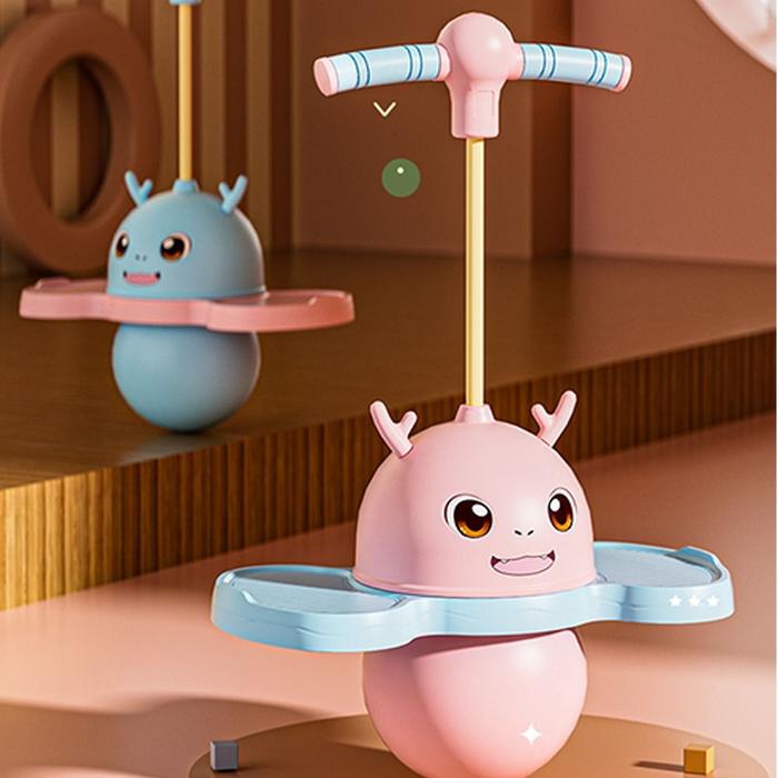 Coordination Sports Jumping Ball Cartoon Deer Training Equipment Balance Ball Jumping Springboard Sp