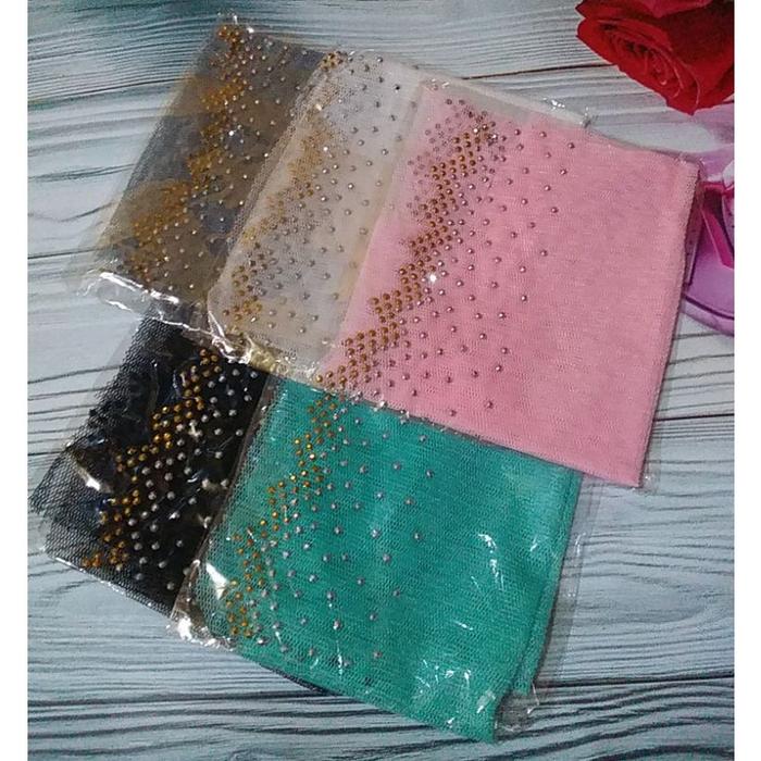 CIPUT PAYET PESTA /INNER JILBAB PAYET /DIAMOND ZIG ZAG /BANDANA DALAMAN JILBAB