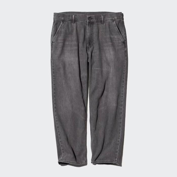 NEW Men Jeans Rileks Ankle (Fit Lebar) Wide Denim Panjang Pria UNIQLO HAPPY SHOPPING DAN TERIMAKASIH