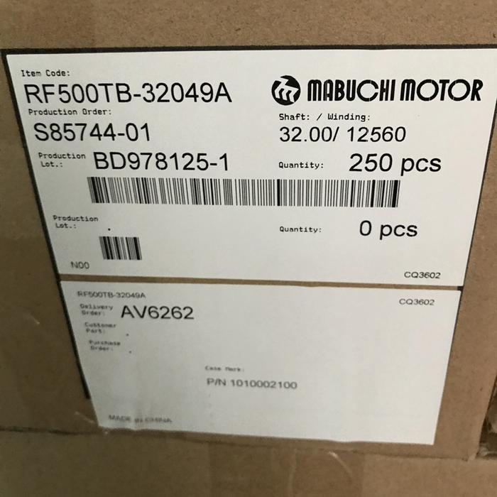 MABUCHI RF-500TB-12560 DC 6V 2700RPM robot dedicated Watch display rack / Movement Audio DIY motor