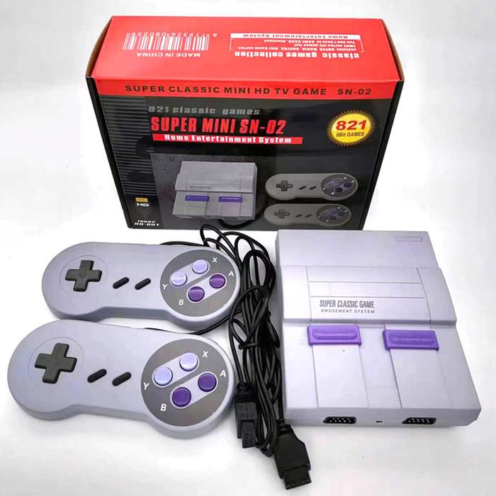 821 HD Game Console Super Mini SNES 8-bit Game Console NWS Classic Edition Built-in 821 Models Two p