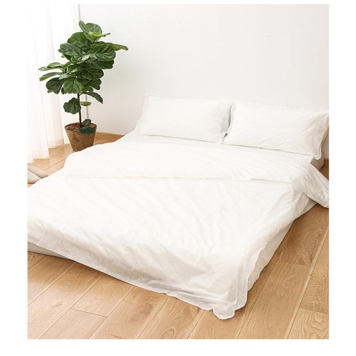3 /4-Piece Thickened Disposable Bed Set Non-Woven Dirty Proof Portable Bedding For Travel Hotel Isol