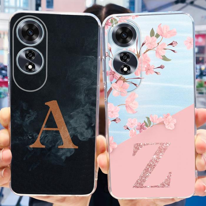 For Oppo A60 Case CPH2631 New Fashion Letters Cover Clear Silicone Phone Case For Oppo A60 A 60 Oppo