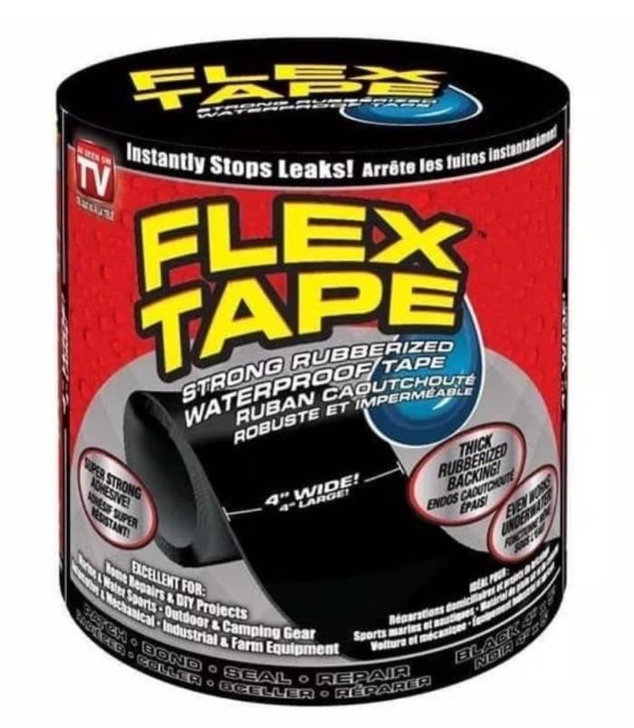 TITI [ Hitam ] Flex Tape Isolasi Ajaib Super Kuat Rubberized Waterproof
