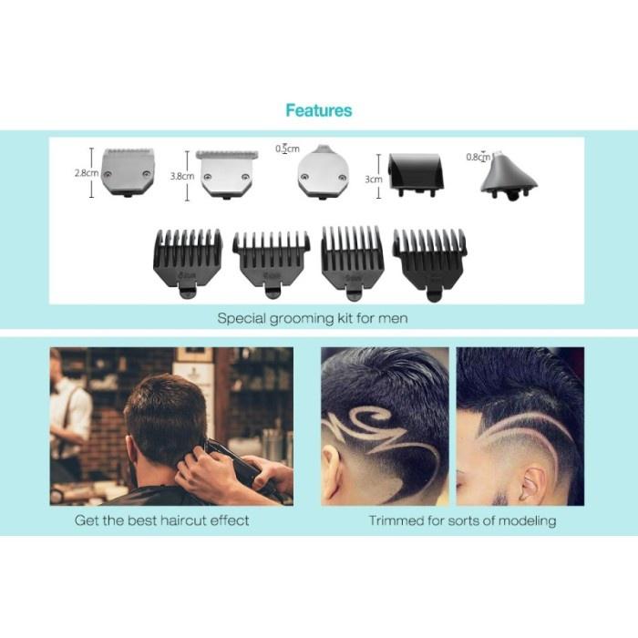 TITI Alat Cukur / Hair Trimmer Kemei 4 in 1 - KM-3590 OLB1086 Professional