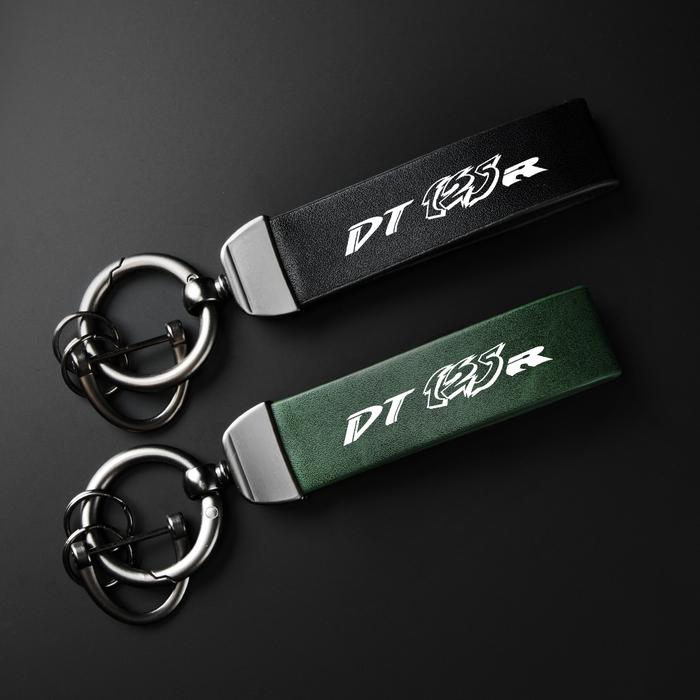 For YAMAHA DT125R DT125RR DT125 R DT 125 Accessories High-Grade leather Motorcycle Keychain Holder K