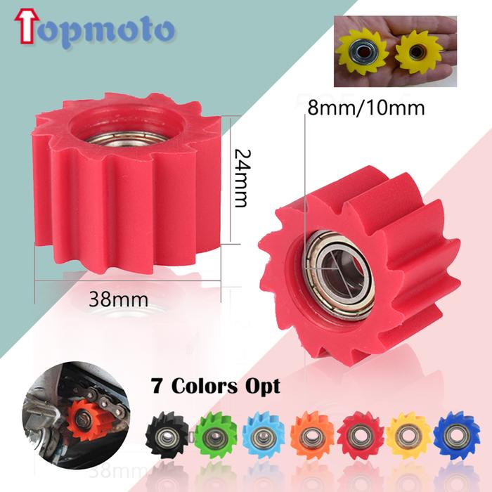 Motorcycle Pulley Wheel Drive Chain Roller Tensioner For Yamaha Honda Kawasaki KX KXF 250 450 250F C