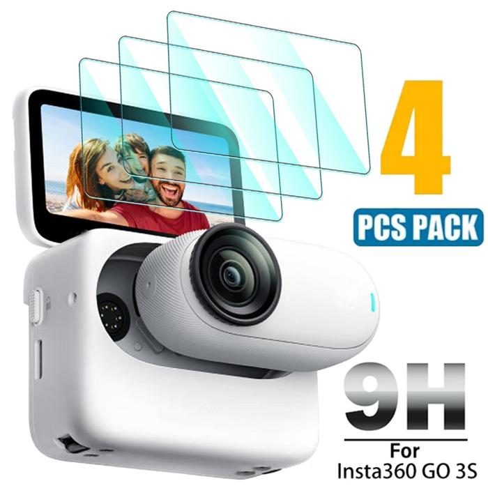 For Insta360 GO 3S LCD Display Screen Protector 9H Hardness Tempered Glass For Insta360 GO 3s Action