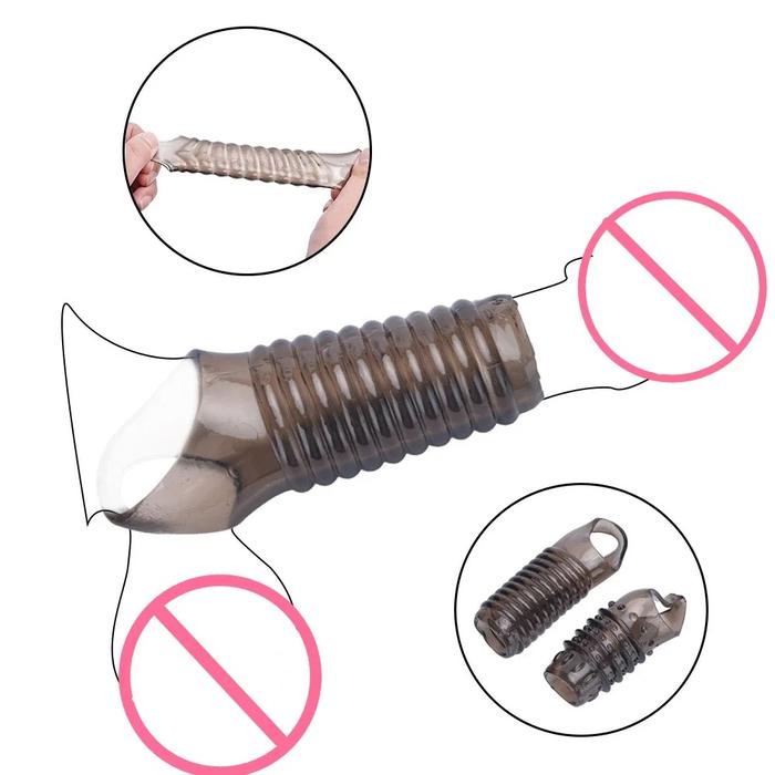 Cock Ring Reusable Silicone Delay Ejaculation Stronger Erection Sex Yoys Adult Supplies Linen Nozzle