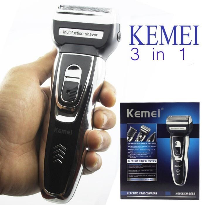 TITI Kemei KM-6558 Hair Clipper Shaver Trimmer 3in1 Cukur Rambut Kemei 6558