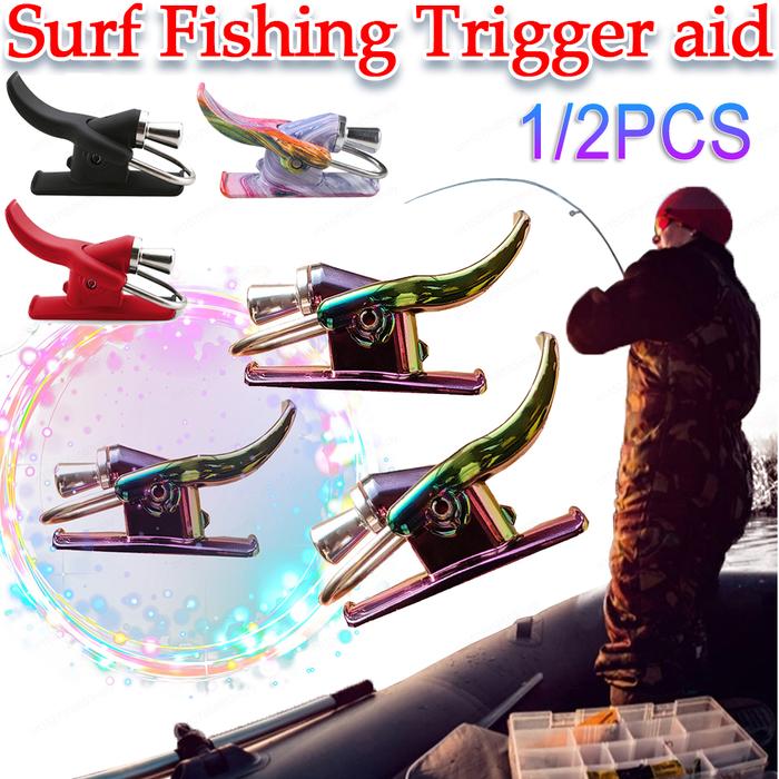 Breakaway Cannon Surf Fishing Rod Trigger Aid Thumb Clamp Button Safety Finger Protector Fishing Lau