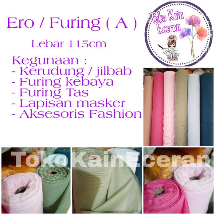 KAIN FURING ERO HERO ERRO METERAN (A) KAIN KATUN POLOS BAHAN HIJAB RAWIS JILBAB KERUDUNG SEGI EMPAT 