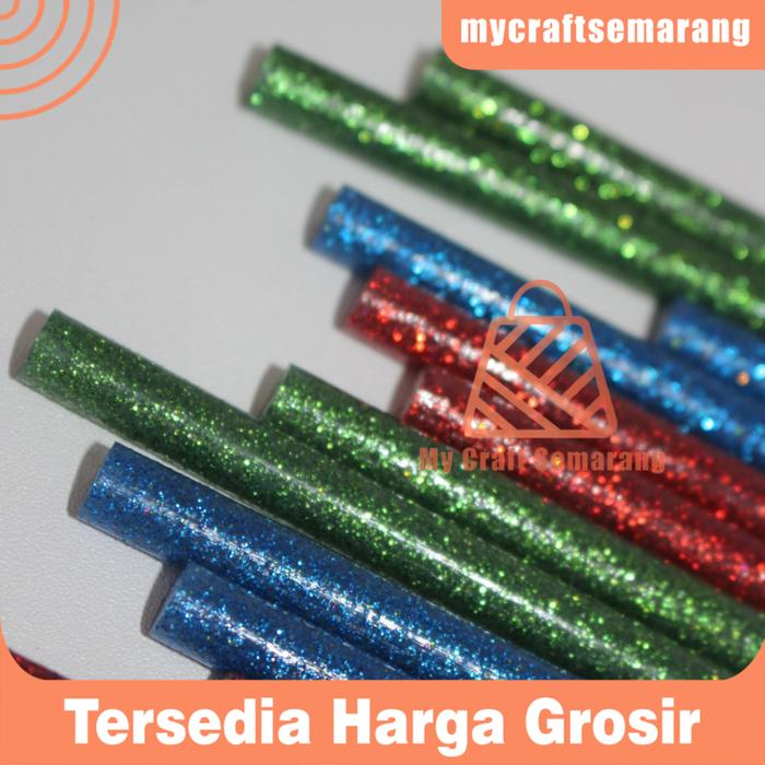 REFILL LEM TEMBAK / LEM LILIN GLITTER WARNA 100 GRAM