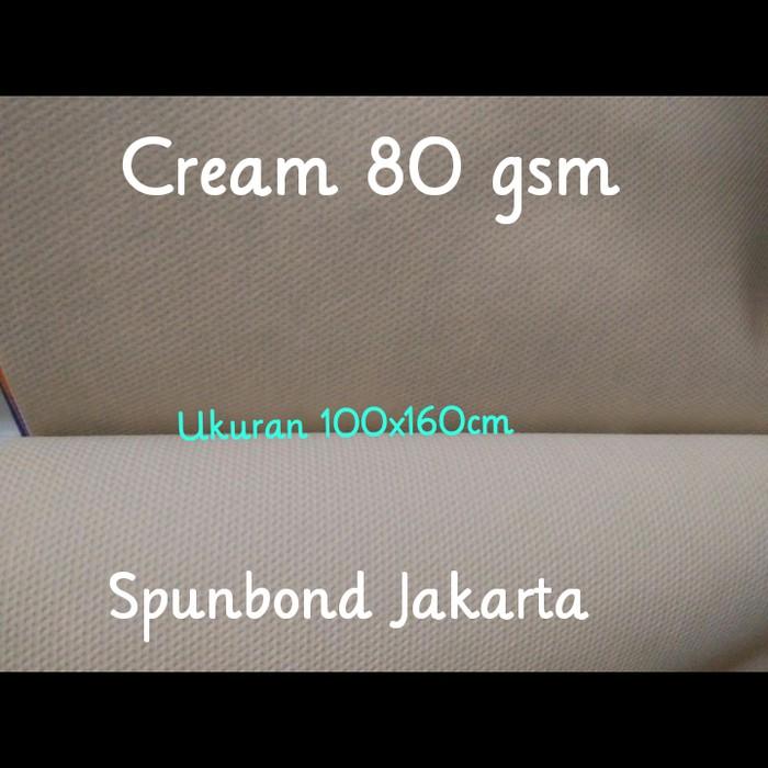 Furing Tissue Meteran kain Spunbond Cream 80 GSM Spunbond