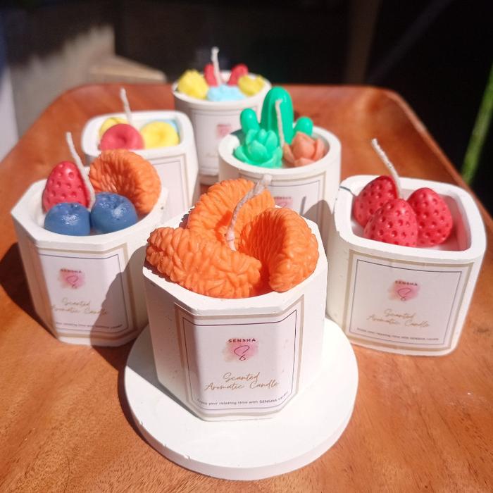 HAMPERS / GIFT ULANG TAHUN / KADO WISUDA LILIN AROMATERAPI INCLUDE COASTER / HIASAN RUMAH / HIASAN M