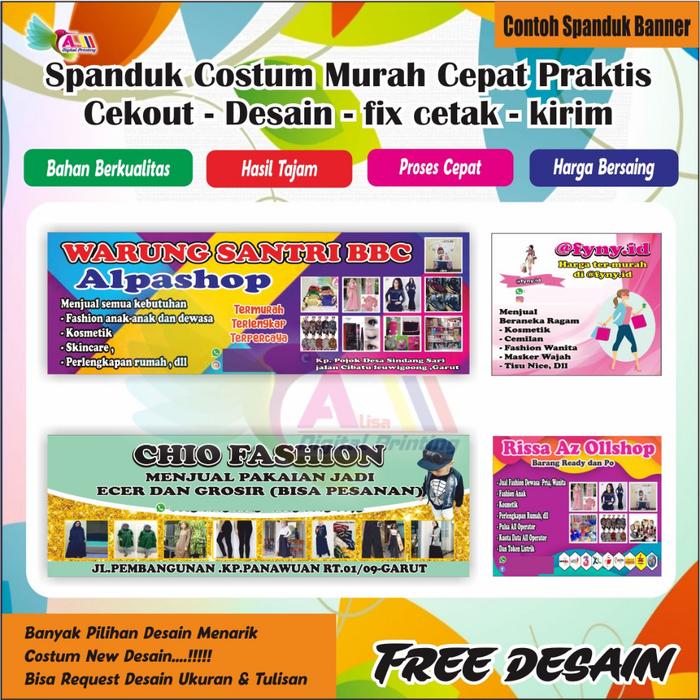 Cetak Spanduk/Cetak Banner/Backdrop,JualanOlshop,TokoFashion,Costum