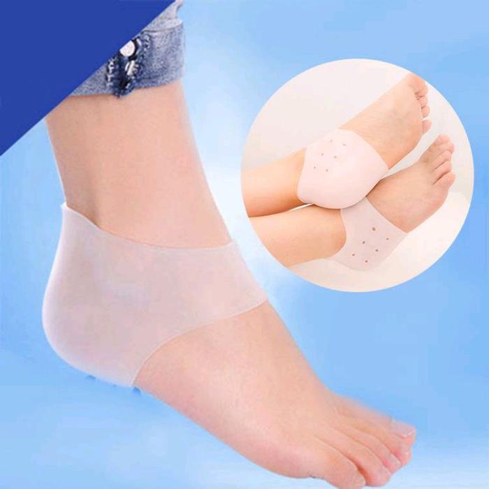 MAM Pelindung tumit insole sepatu plantar insoles Fasciitis heel spurs pain cushion kain sarung