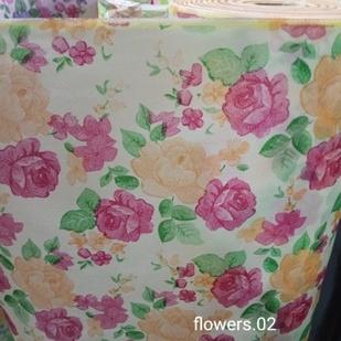 Kain Furing Motif Meteran / Spunbond Motif Flowers