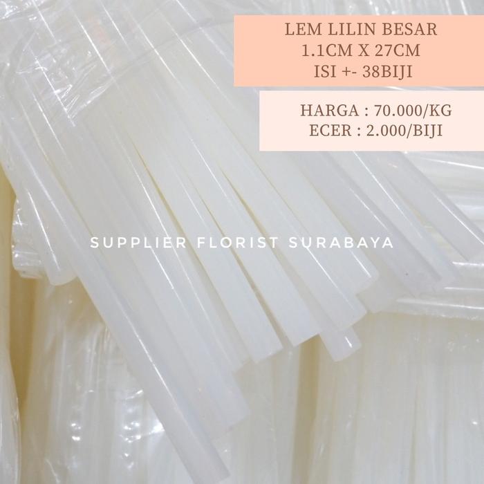[PER KG] LEM LILIN BESAR +-38 BIJI LEM LILIN KECIL +- 96 BIJI LEM LILIN 1KG KILOAN PER KILO KUAT