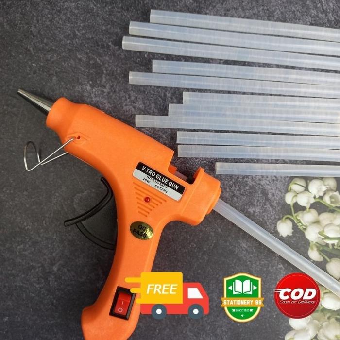 12 Pcs Lem BAKAR Kecil 7mm/Lem Bakar Panjang/Lem Lilin/Lem Tembak/Lem Glue Gun