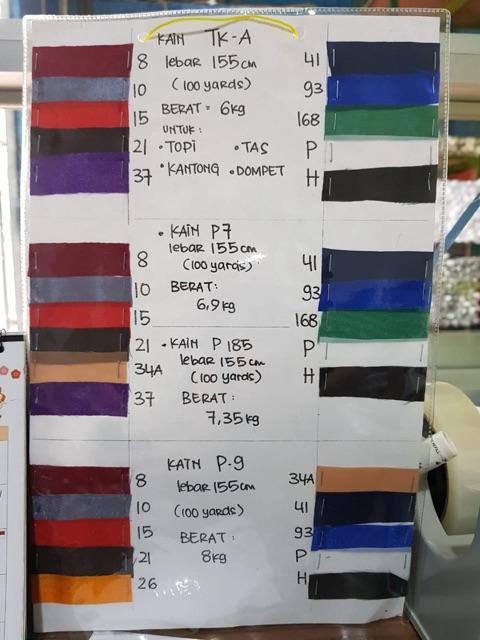 KAIN SUPERIOR / AMBON / TKA BAHAN KANTONG FURING KANTONG TAS BENDERA FURING CELANA DALEMAN BAHAN MUR
