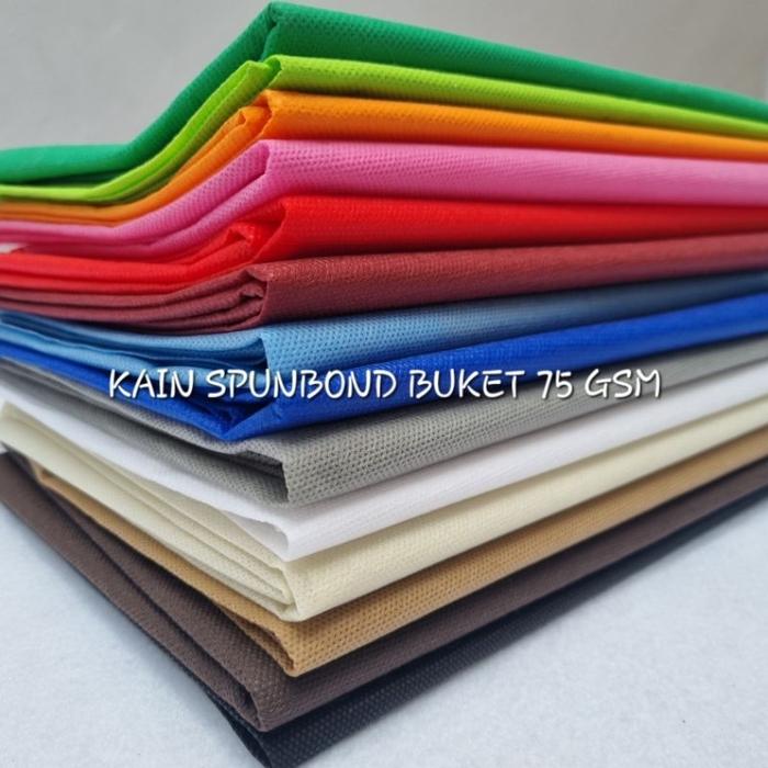 [1 LEMBAR] KAIN SPUNBOND BUKET KAIN FURING WRAPPING BUNGA 75 GSM