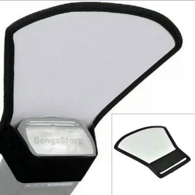 Flash Reflector Diffuser SoftBox 2in1 Reflektor Diffuser Silver White
